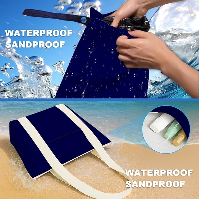 Beach Bags Wet Bag for Swimsuit Tote Bag for Friends Travel Gifts, Aloha Bags Waterproof Vacation Essential