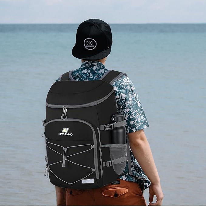 N NEVO RHINO Backpack Coolers Insulated Leak Proof 36/54 Cans,Portable Lightweight Waterproof Insulated Cooler Backpack for Men & Women Ideal for Camping,Travel,Beach,Picnics,Lunch & Day Trips
