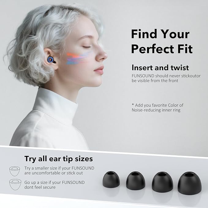 Ear Plugs for Sleeping Noise Cancelling -30dB, 2-Pack Reusable Soft Noise Reduction Ear Plugs for Sleep, Travel,Deep Focus, Hearing Protection,Concert with Carrying Case(Black*2)