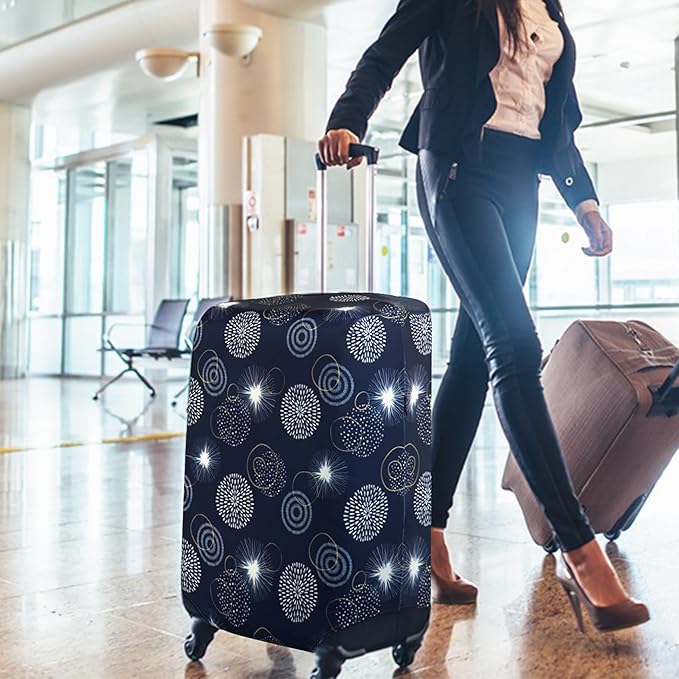 HYPER VENTURE Washable Luggage Cover - Fashion Suitcase Protector Fits 27-30 Inch Luggage (Sparkler, L)