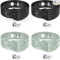 Hion Motion Sickness Bracelets Sea Sickness Wristbands for Motion Sickness/Morning Sickness/Pregnancy Nausea Anti Nausea Wristband Acupressure Nausea Bands Motion Sickness Bands（2Pairs-Black+Beryl）