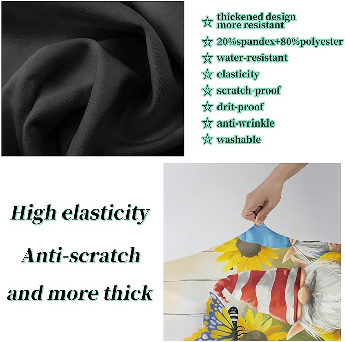 Luggage Cover Plus - Suitcase Protector with Concealed Zipper, Washable Elastic Cloth, Dustproof, Anti-Scratch for 26-28 inch Luggage (L)