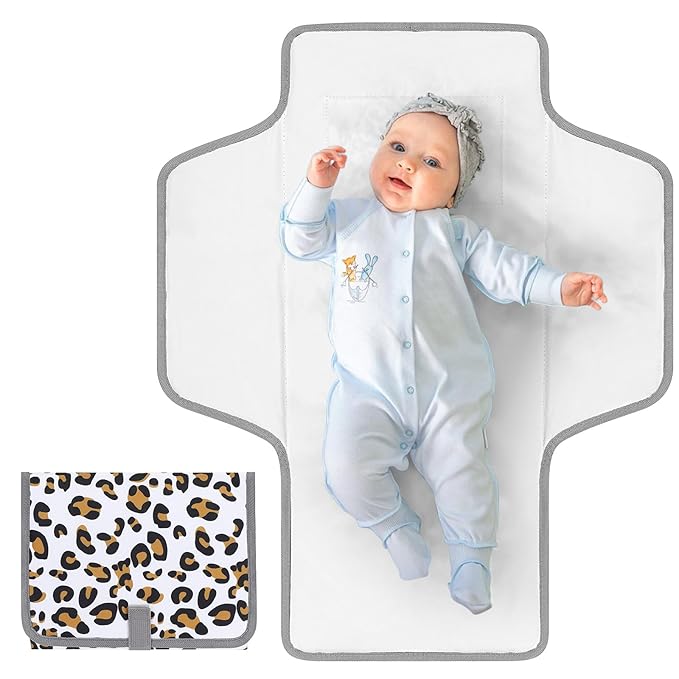 Accmor Portable Diaper Changing Pad, Waterproof Baby Changing Mat, Foldable Travel Diaper Changing Pads for Baby
