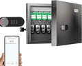 WeHere Key Lock Box, Wall Mount Key Cabinet With 16 Key Tags & Combination Lock - Mini ERP - Great for Valets, Hotels and House Keeps