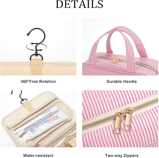 YOOLIFE 13 14 15 16 17 18 19 Year Old Girls Birthday Gifts - Hanging Toiletry Bag, Personalized Gifts for Women Teen Girls Daughter Sister Friends - Letter M, Blue