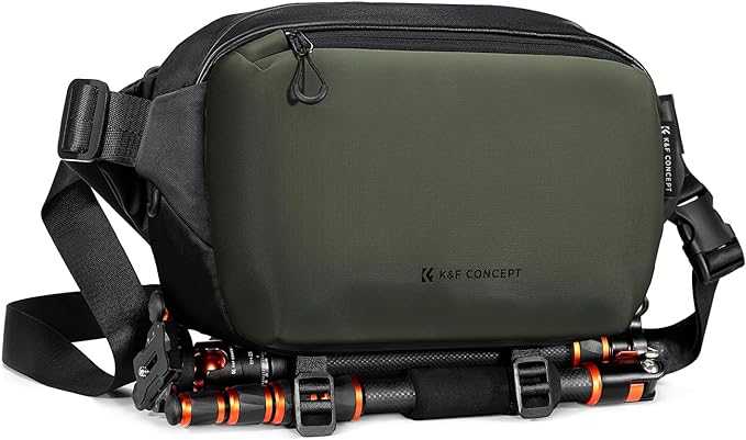 K&F Concept 2 in 1 Sling Bag Everyday Shoulder Bag & Multifunction Photography Crossbody Camera DSLR Backpack Portable Bag
