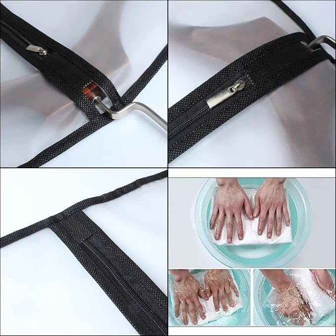 Dress Bags for Hanging Clothes12 PCS Transparent Waterproof Dustproof Bags for Wardrobe Storage Coat Covers for Closet Full Zipper Garment Bags for Long Dress Costumes Gowns Coats 24''x60''