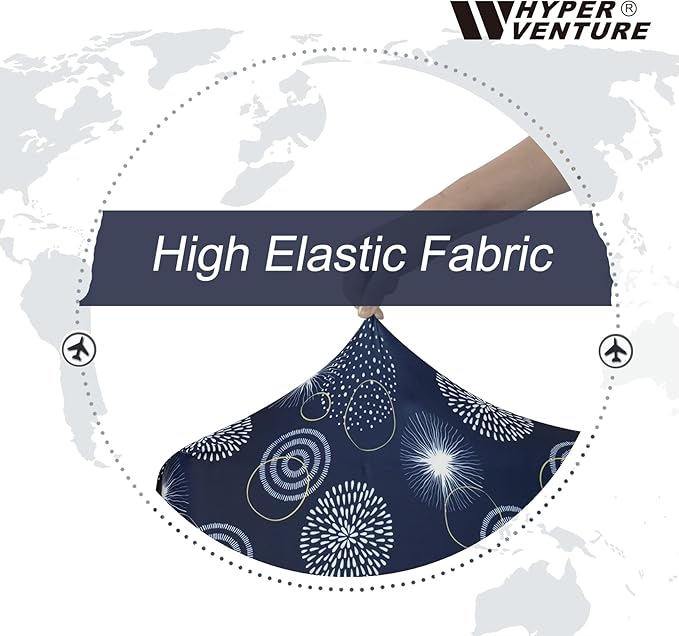 HYPER VENTURE Washable Luggage Cover - Fashion Suitcase Protector Fits 18-22 Inch Luggage (Sparkler, S)
