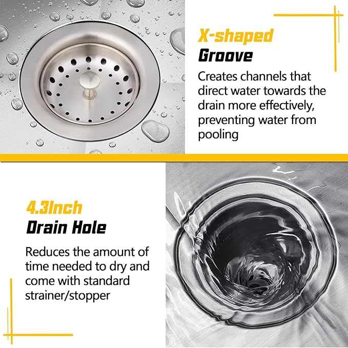 Small Kitchen Sink,18x18 In Bar Sink Stainless Steel Undermount Small Kitchen Sink Ideal Choice For Small Space Nice As Undermount Prep Sink,RV Kitchen Sink With Bottom Grid,Silicon Mat And Drain Set