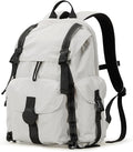 mixi Travel Backpack for Women Men, 18 Inch Carry On Laptop Backpack Flight Approved fits 16'' Laptop, Lightweight Waterproof Hiking Backpack Travel Outdoor Business Casual Daypack, Light Gray