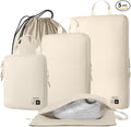EPICKA 5 Set Ultra-Lightweight Compression Packing Cubes - Water Resistant Durable Travel Organizers Bags, Expandable Travel Accessories for Carry on, Luggage, Suitcase, Backpack