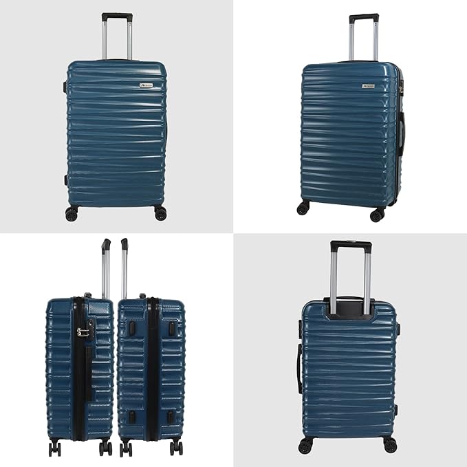 Luggage Sets 3 Piece(20/24/28)-Suitcase Set- Luggage with Wheels-PC + ABS Durable Lightweight Rotating hardshell suitcase 5PCS (Navy blue color)…