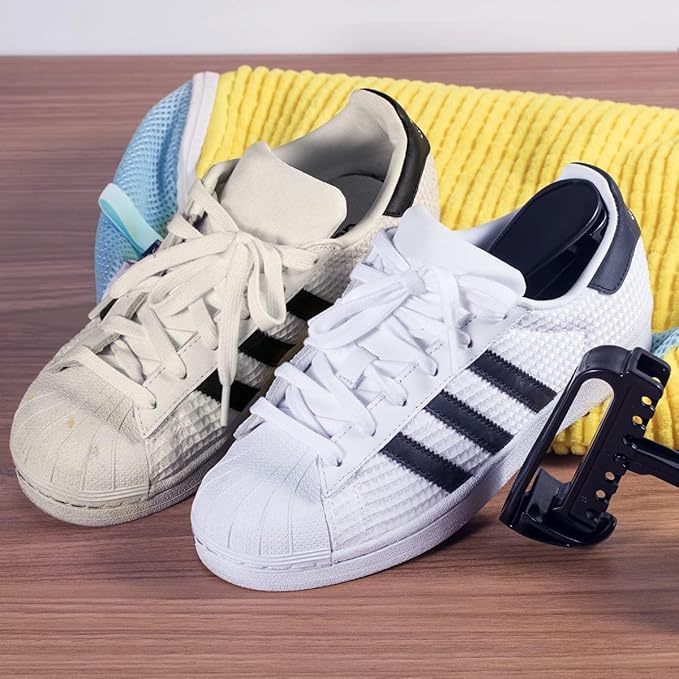 Shoe Washing Machine Bag 2PCS, Reusable Durable Zipper Laundry Bag Shoe Washing Bag for Washer and Dryer, Sneaker Tennis Cleaning Bags, Yellow