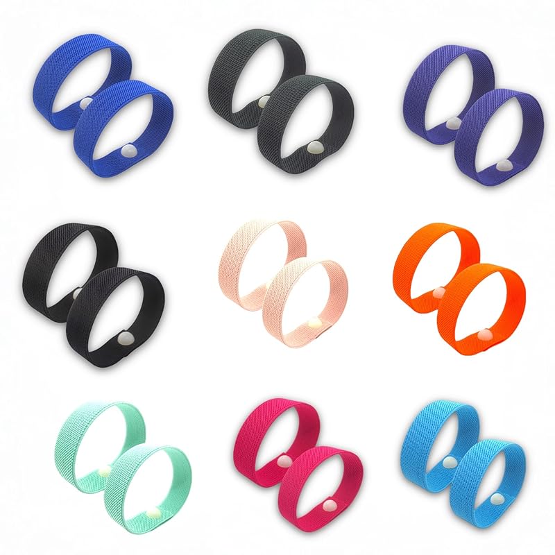 Motion Sickness Relief Acupressure Wristbands for Kids and Adults – Waterproof, Slip-On, Nausea Relief, Motion Sickness, Travel (2 Pack) (Sage Green, Small 6)