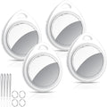 Air Tracker Tags-4 Pack, 5.3 Bluetooth Tracker Work with Apple Find My (iOS Only), 100dB Sound Finder, Smart Tags with Keychain/Lanyard, Item Finder for Luggage/Key/Suitcase, Replaceable Battery.