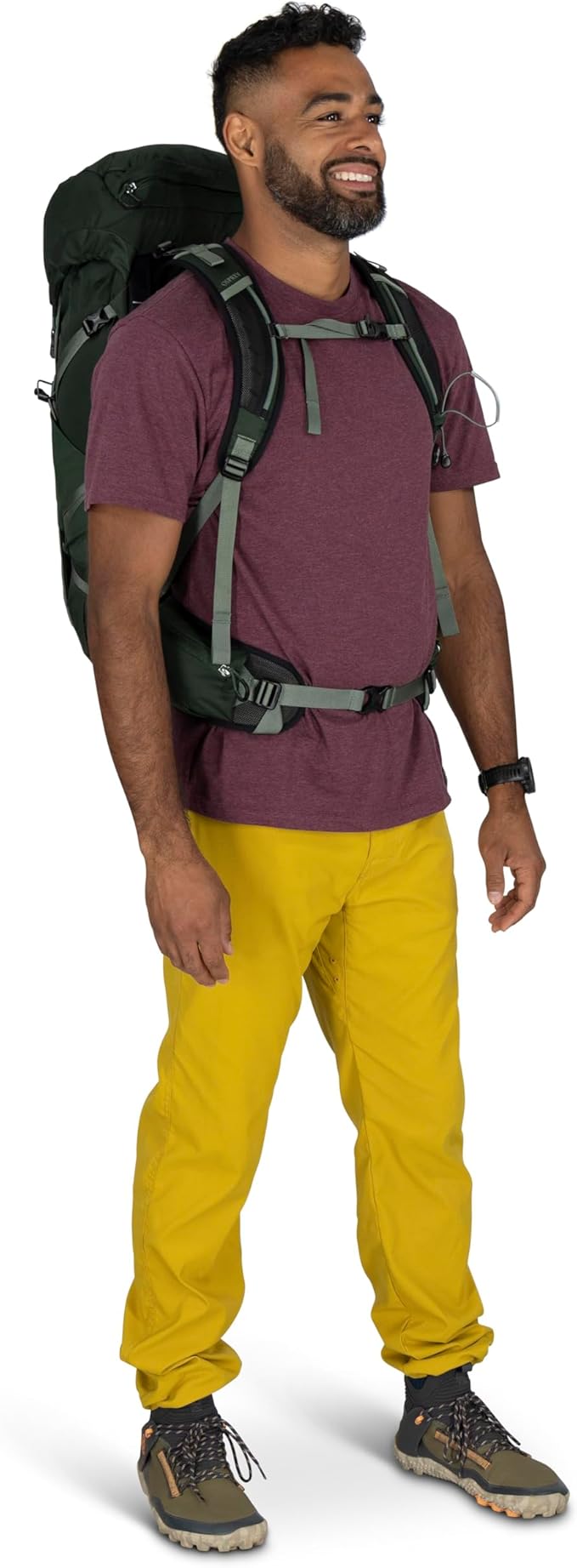 Osprey Talon 33L Men's Lightweight Hiking Backpack with Hipbelt, Black/Coal Grey