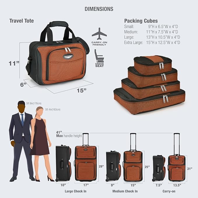 Travel Select Amsterdam 25-Inch Softside Expandable Rolling Upright Luggage, Lightweight 2-Wheel Suitcase with Push-Button Handle, Gray