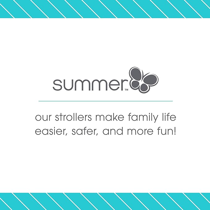 Summer Infant Ingenuity 3Dlite Convenience Stroller,Jet Black–Lightweight Stroller with Aluminum Frame,Large Seat Area, 4 Position Recline, Extra Large Storage Basket– Infant Stroller for Travel&More
