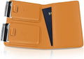 Kings Loot Passport Holder Wallet | RFID Blocking Leather Travel Wallet with Built-in Airtag Holder | Holds 1-6 Cards & Passport | Easy Pull Tab | Travel Wallets (Cognac)