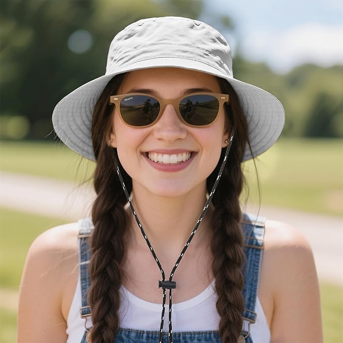 Durio Waterproof Bucket Hats for Woman UPF 50+ Sun Hat UV Protection Packable Rain Hats for Women Lightweight Hiking Hat