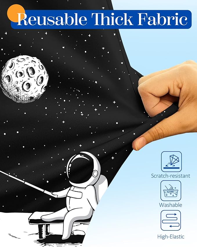 Slohif Luggage Cover for Suitcase Tsa Approved Protector - Luggage Sleeve Large Suit Case Cover Travel Stretch Baggage Case Protective Washable Fit 18-20 Inch Astronaut XS
