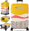 Slohif Luggage Cover for Suitcase Tsa Approved Protector - Luggage Sleeve Large Suit Case Cover Travel Stretch Baggage Case Protective Washable Fit 21-23 Inch Patchwork S