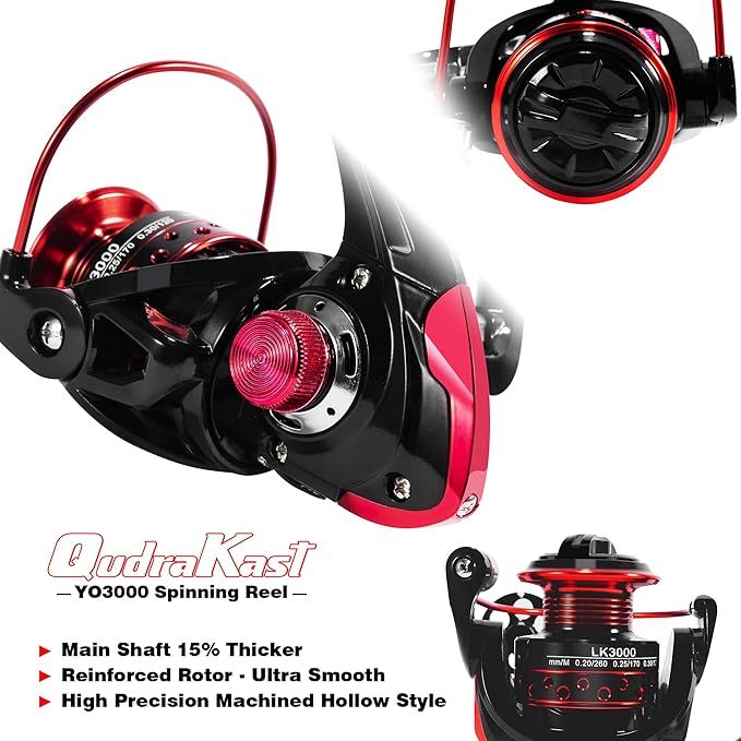 Fishing Rod and Reel Combos, Unique Design with X-Warping Painting, Carbon Fiber Telescopic Fishing Rod with Reel Combo Kit with Tackle Box, Best Gift for Fishing Beginner and Angler