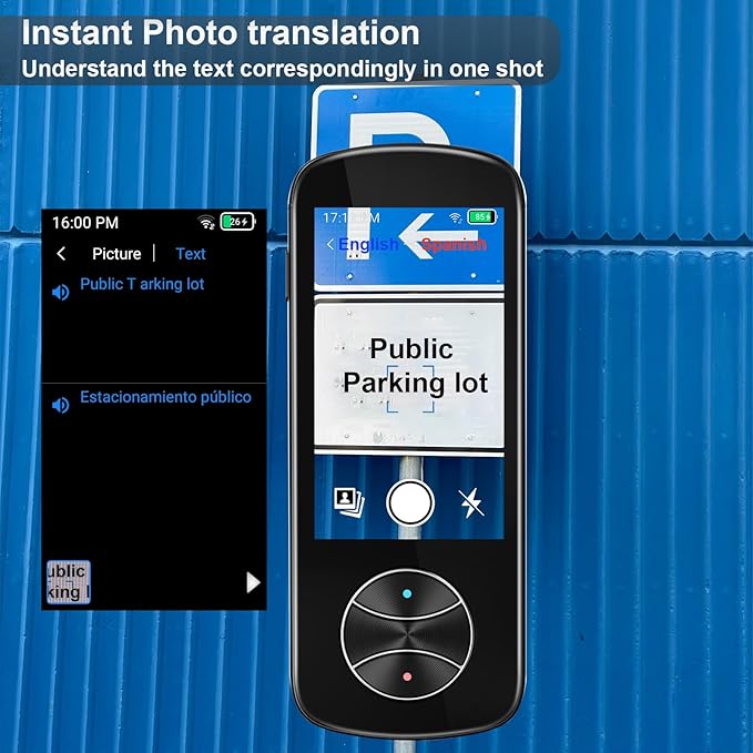 Language Translator Device No WiFi Needed, AI Translator Two Way Real Time Voice Translation with 137+ Languages, Offline/Photo Translation for Travel Business Learning