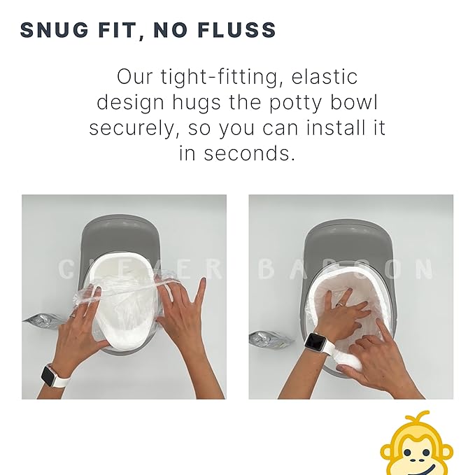 Premium Refill Potty Bags - Strong, Leak-Proof Bags for Travel Potties, Potty Chairs, Potty Seats & Portable Toilets (Regular Size, 30, Count)
