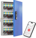 WeHere 96 Key Lock Box(Plus) Wall Mount, APP Bluetooth/One Time Password/Wi-Fi Remote/Fixed Code/Key Unlock, Smart Key Cabinet, Key Organizer box for Car Dealert, Hotel, Office, Real Estate Key Manage