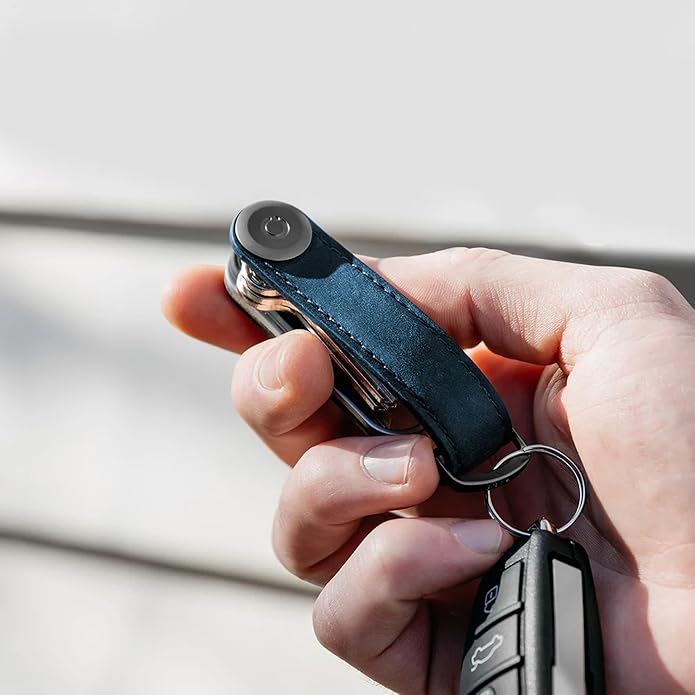 Orbitkey Crazy Horse Leather Key Organizer | Quiet Profile | Holds up to 7 Keys