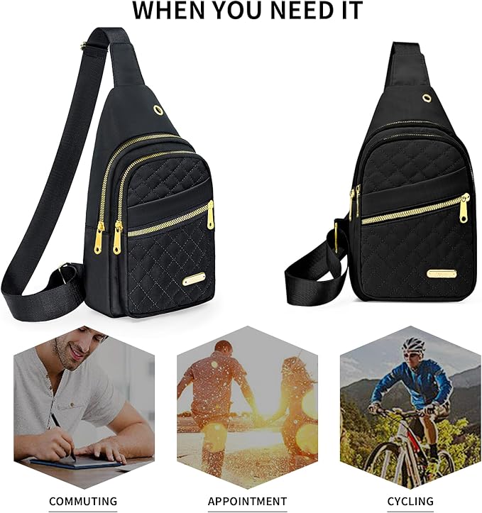 Small Sling Bag For Women Men Casual Crossbody Sling Backpack