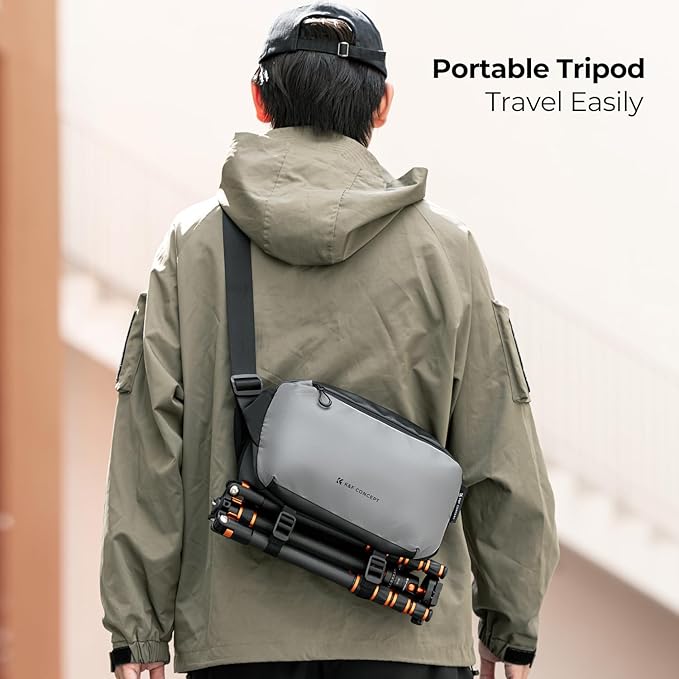 K&F Concept 2 in 1 Sling Bag Everyday Shoulder Bag & Multifunction Photography Crossbody Camera DSLR Backpack Portable Bag