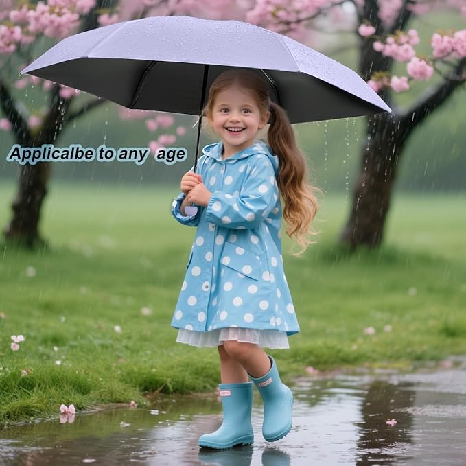 BAODINI Travel Mini Umbrella for Purse With Case Small Compact UV Sun Protection Sun Lightweight Tiny Pocket Manual Open Close Umbrella for Women Kids and Men