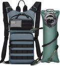 ATBP Insulated Water Hydration Pack Bag with 3L TPU Bladder Tactical Molle Hydration Backpack for Hiking Cycling Running