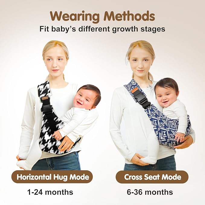 Baby Sling Carrier,Toddler Carrier, 2025 New Baby Sling,Portable and Lightweight Sling,Non-Slip Hip Seat Carrying 10-30lbs(Star)
