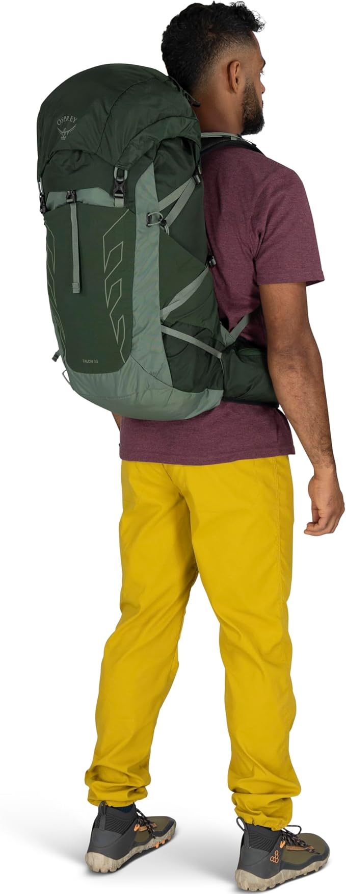 Osprey Talon 33L Men's Lightweight Hiking Backpack with Hipbelt, Black/Coal Grey
