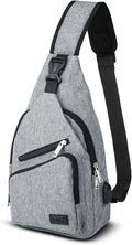 AMJ Crossbody Sling Bag Men Women, Casual Shoulder Backpack, Chest Daypack Satchel for Hiking Travel