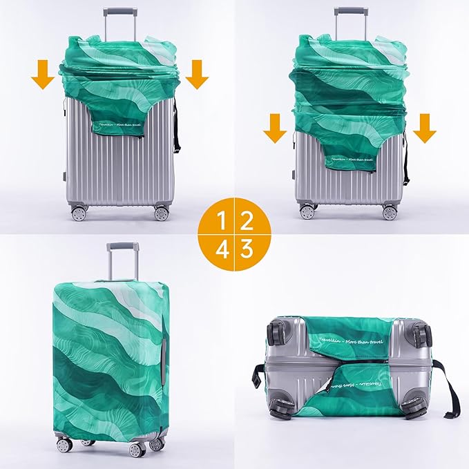 Travelkin Luggage Covers For Suitcase Tsa Approved,Suitcase Cover Protector Fit 18-21 Inch Luggage