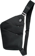 Anti-Theft Crossbody Sling Bag Unisex Slim Water Resistant Shoulder Bag Outdoor Casual Hiking Daypack