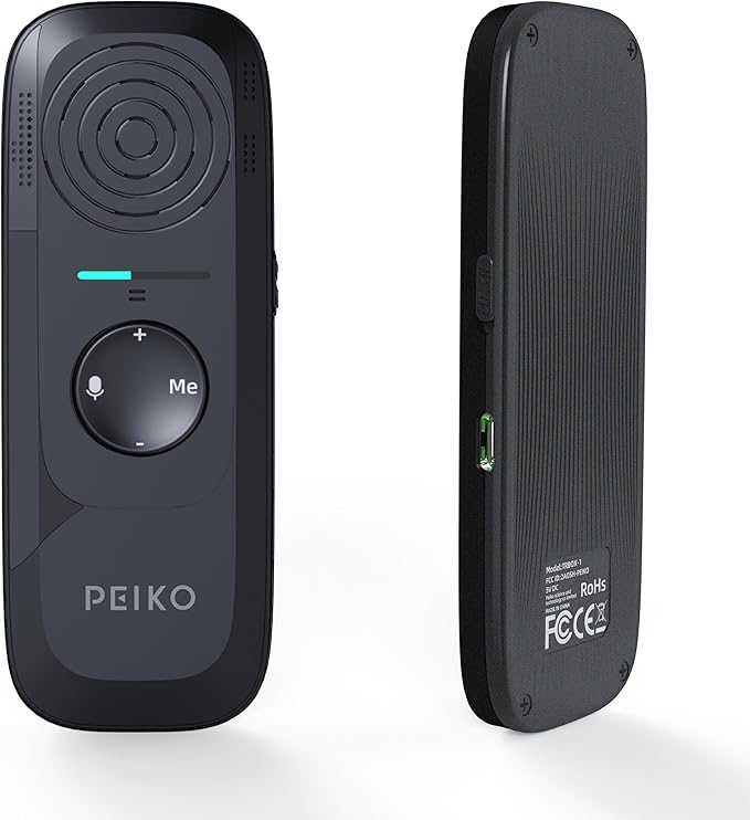 Peiko 136 Language Translation Device, Two-Way Real-time AI Voice Instant Online Translator, Mini Tech Gadget, Offline Translation, Learning Travel and Business Communication