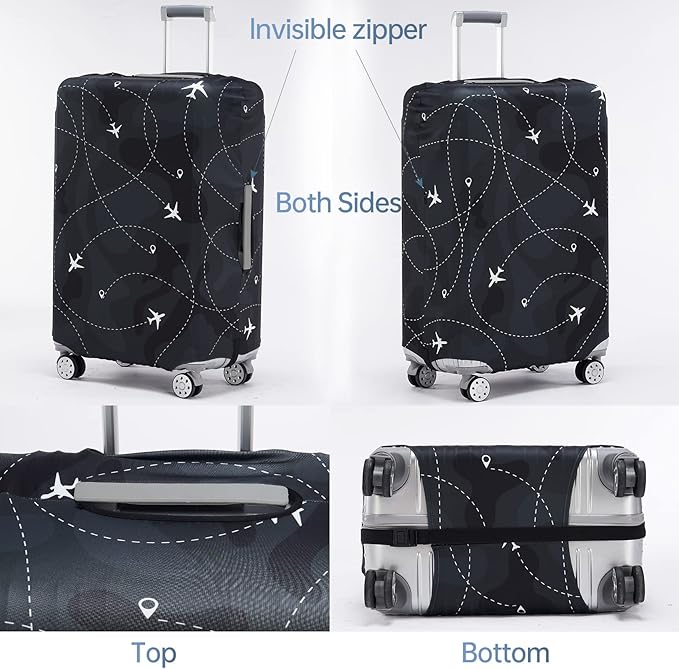 Travelkin Luggage Covers For Suitcase Tsa Approved,Suitcase Cover Protector Fit 18-32 Inch Luggage (XL for 29-32 Inch Luggage)