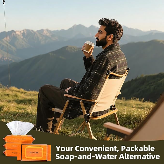 Dish Wipes Extra Thick - 192 Count Biodegradable Camp Kitchen Wipes | A Soap-and-Water Alternative Kitchen Cleaning Handy Wipes for Kitchen Each piece is 7.1"X8.9"