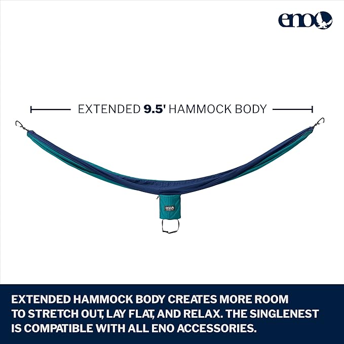 ENO, Eagles Nest Outfitters SingleNest Lightweight Camping Hammock