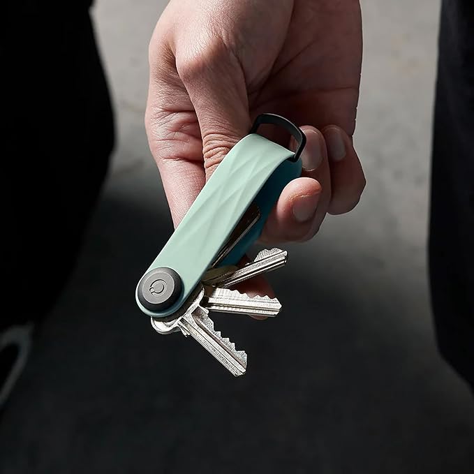 Orbitkey New Active Key Organizer Lite w/updated D-Ring | Weather Resistant, Stainless Steel Locking Mechanism
