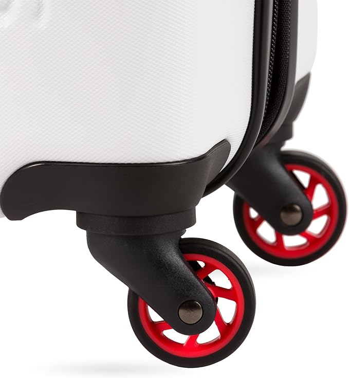 SwissGear 7366 Hardside Expandable Luggage with Spinner Wheels, White, 3-Piece Set (19/23/27)