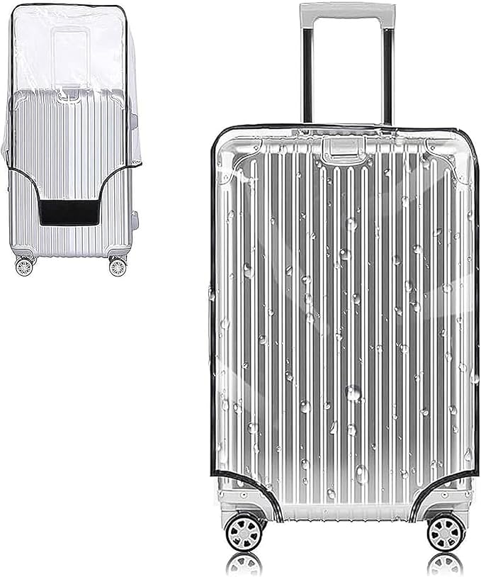 Yotako Clear PVC Suitcase Cover Protectors 24 Inch Luggage Cover for Wheeled Suitcase 24''