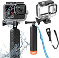 Compatible for Go Pro Hero 13 12 11 10 9 Black Waterproof Housing Case 60M/196FT Protective Underwater Diving Case Shell with Cameras Handle Mount Accessories Kit