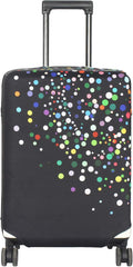 HYPER VENTURE Washable Luggage Cover - Fashion Suitcase Protector Fits 18-22 Inch Luggage (Color Dots, S)