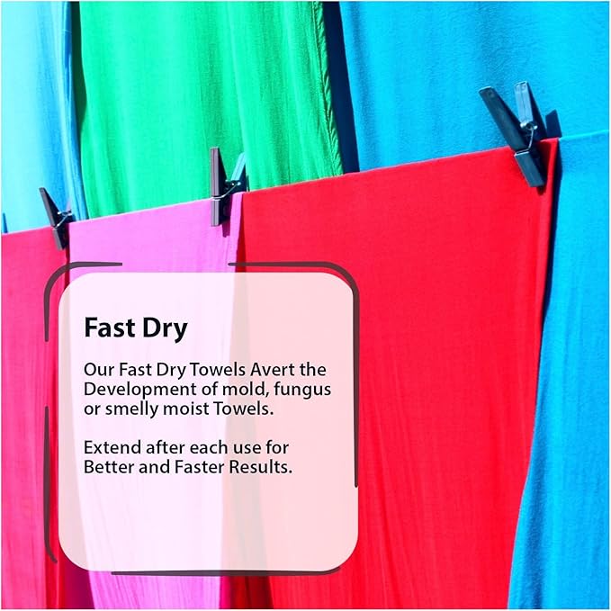 Outdoors Microfiber Towel Fast Drying Soft Feel Fast Action Drying for Gym Beach Outdoors Travel Yoga Camping Compact Size 2 Piece Set 30x60 in and 12x24 in Red MFT2PRD